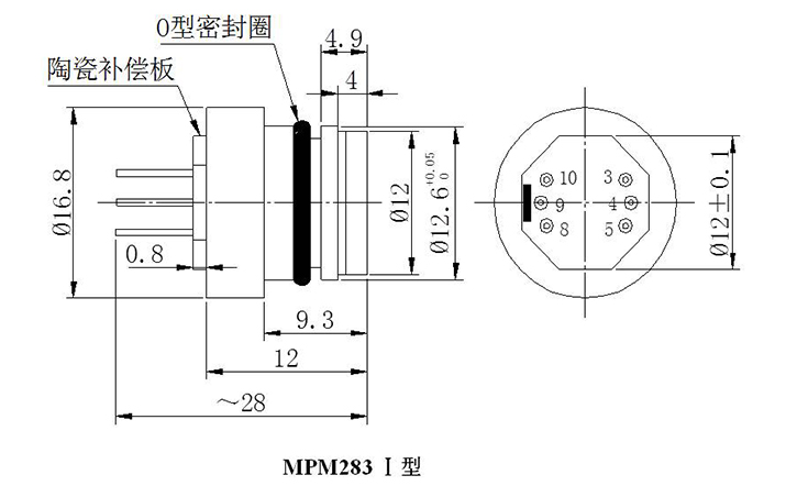 麦克MPM283高压压力传感器 美国麦克MPM283压力传感器 MPM283,MPM283I,MPM283II,高压压力传感器,麦克传感器